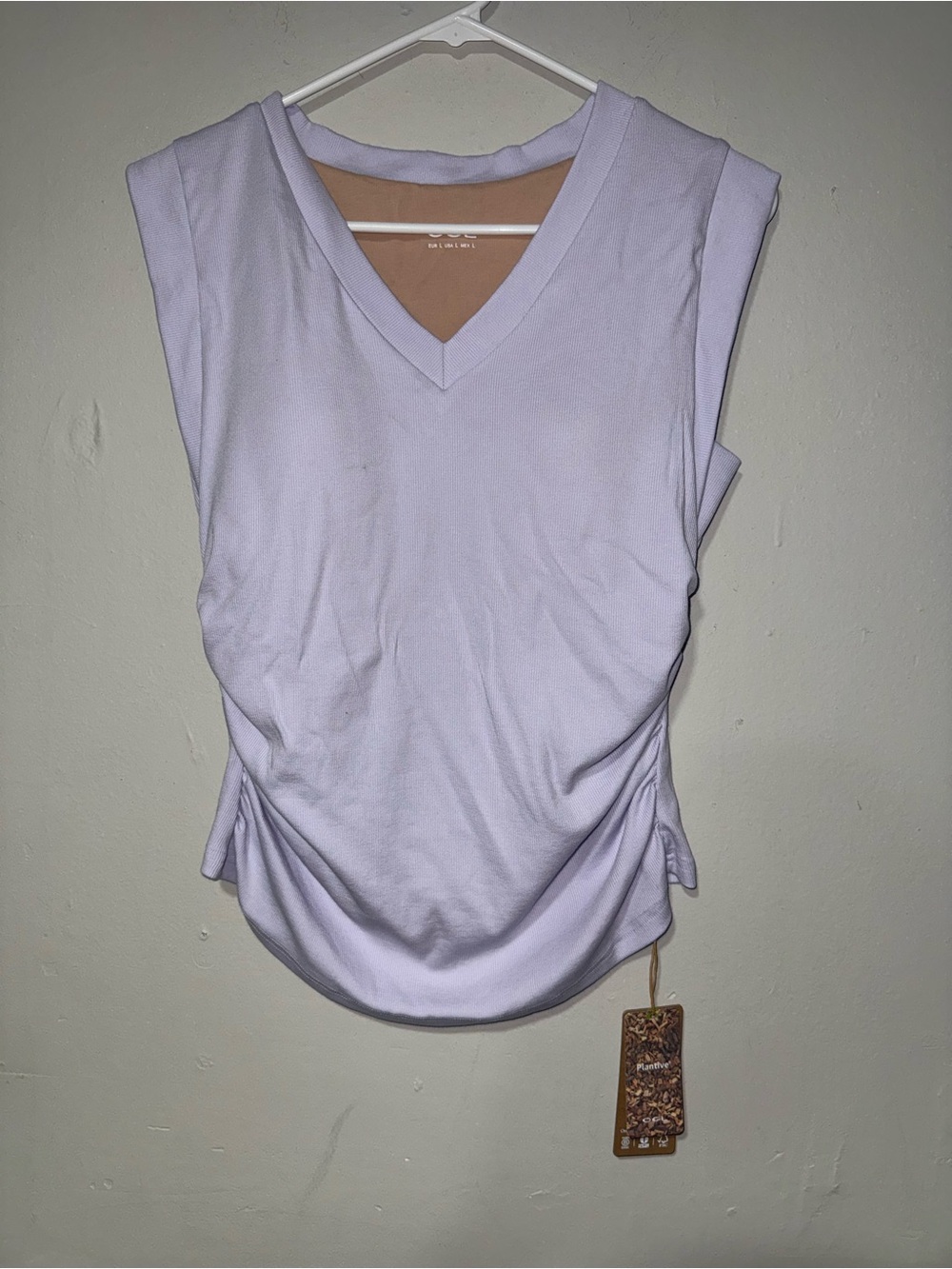 OGL Ribbed V‑Neck Tops in Lavender, White & Blue All Nwt - Picture 4 of 8